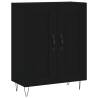 Stylish Highboard Black 69.5x34x180 cm - Hipomarket