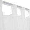 White Sheer Curtain 140x225 cm - 2 pcs for a Comfortable Ambiance