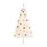 Pre-lit White Christmas Tree with Baubles - 180 cm | Hipo Market