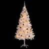 Pre-lit White Christmas Tree with Baubles - 180 cm | Hipo Market