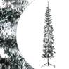  Slim Artificial Half Christmas Tree with Flocked Snow 180 cm Colour white and green Size 180 cm Quantity in Package 1 Number of Branch Tips 