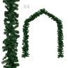  Christmas Garlands 4 pcs Green 270 cm PVC Colour green Quantity in Package 4 