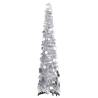  Pop-up Artificial Christmas Tree Silver 120 cm PET Colour silver Size 120 x 25 cm Quantity in Package 1 Number of Branch Tips 