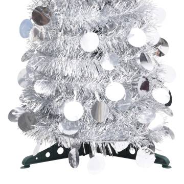 Pop-up Artificial Christmas Tree Silver 120 cm - HipoMarket