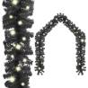  Christmas Garland with LED Lights 10 m Black Colour black Size 10 m Quantity in Package 1 Number of LEDs 