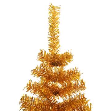 Gold 240 cm Artificial Christmas Tree with Stand - HipoMarket