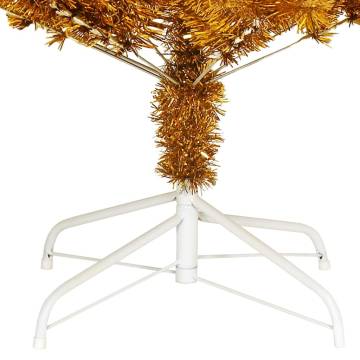 Gold 240 cm Artificial Christmas Tree with Stand - HipoMarket