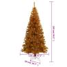 Gold 240 cm Artificial Christmas Tree with Stand - HipoMarket