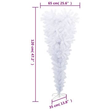 Upside-Down Artificial Christmas Tree - 120 cm White | HipoMarket