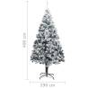 Extra-Large Flocked Snow Christmas Tree 400cm - Hipomarket