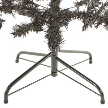 Slim Black Christmas Tree 240cm - Elegant Holiday Centerpiece