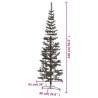 Slim Black Christmas Tree 240cm - Elegant Holiday Centerpiece