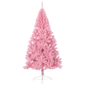 Pink Half Christmas Tree 210 cm | Artificial Xmas Decor