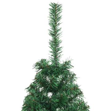 Artificial Half Christmas Tree 150 cm - Green PVC | HipoMarket