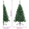 Artificial Half Christmas Tree 150 cm - Green PVC | HipoMarket