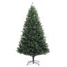 180 cm Artificial Hinged Christmas Tree with Red Berries