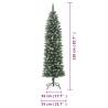 Artificial Slim Christmas Tree 210 cm - Perfect for Small Spaces