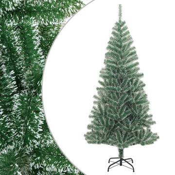 Artificial Christmas Tree with Flocked Snow - 210 cm Green