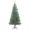 Artificial Christmas Tree with Flocked Snow - 210 cm Green