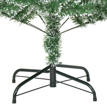 Artificial Christmas Tree with Flocked Snow - 210 cm Green