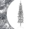  Slim Artificial Half Christmas Tree with Stand Silver 180 cm Colour silver Size 180 cm Quantity in Package 1 Number of Branch Tips 