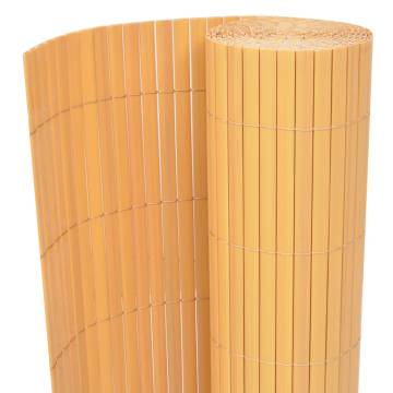 Double-Sided Garden Fence PVC 90x500 cm - Yellow | HipoMarket