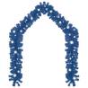 Christmas Garland with LED Lights 5m - Blue Holiday Decor