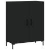 Stylish Highboard Black 69.5x34x180 cm Engineered Wood