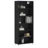 Stylish Highboard Black 69.5x32.5x180 cm - Hipomarket