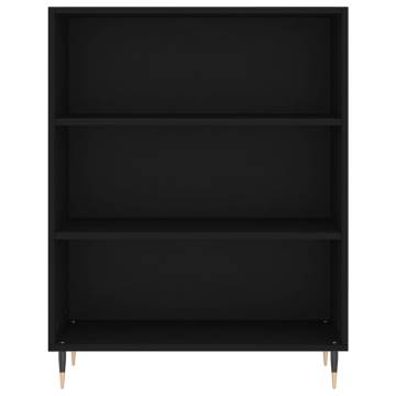 Stylish Highboard Black 69.5x32.5x180 cm - Hipomarket