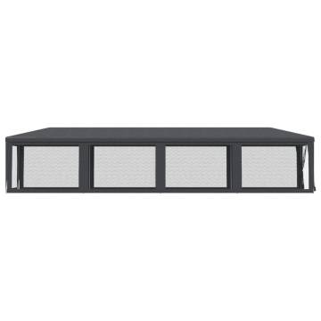 Party Tent with 10 Mesh Sidewalls Anthracite 3x12m - HDPE