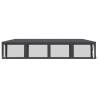 Party Tent with 10 Mesh Sidewalls Anthracite 3x12m - HDPE