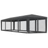 Party Tent with 10 Mesh Sidewalls Anthracite 3x12m - HDPE
