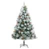 240 cm Artificial Hinged Christmas Tree with Cones & Berries