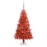  Artificial Pre-lit Christmas Tree with Ball Set Red 150 cm PVC Colour red and grey Size 150 x 75 cm Quantity in Package 1 Number of Branch Tips 