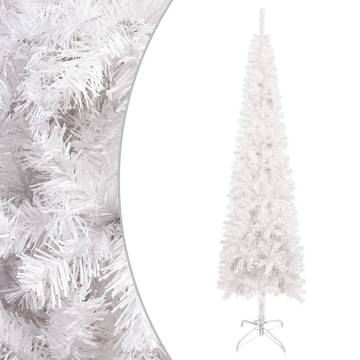 Slim Christmas Tree White 180 cm | Eco-Friendly Holiday Decor