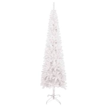 Slim Christmas Tree White 180 cm | Eco-Friendly Holiday Decor