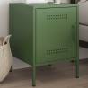  Bedside Cabinet Olive Green 36x39x50.5 cm Steel Colour green Quantity in Package 1 