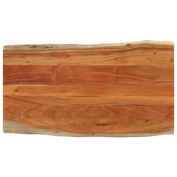 Solid Wood Acacia Live Edge Table Top - 100x60 cm