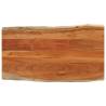  Table Top 100x60x2.5 cm Rectangular Solid Wood Acacia Live Edge Colour acacia wood(natural) Size 100 x 60 cm Quantity in Package 1 Thickness 25 mm 