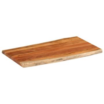 Solid Wood Acacia Live Edge Table Top - 100x60 cm