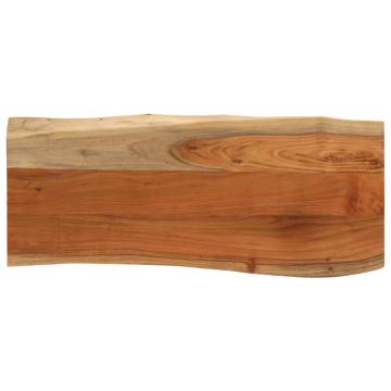 Solid Wood Acacia Live Edge Table Top - 80x40 cm | Hipo Market