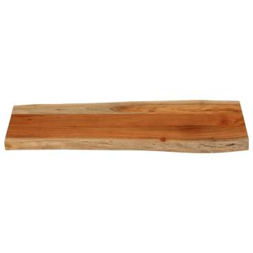 Solid Wood Acacia Live Edge Table Top - 80x40 cm | Hipo Market