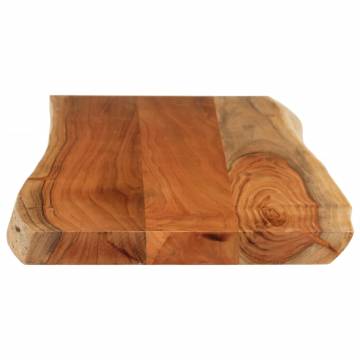 Solid Wood Acacia Live Edge Table Top - 80x40 cm | Hipo Market