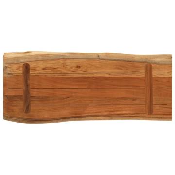 Solid Wood Acacia Live Edge Table Top - 80x40 cm | Hipo Market