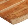 Rectangular Solid Wood Acacia Live Edge Table Top - 70x60 cm