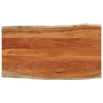 Solid Wood Acacia Live Edge Table Top - 120x60 cm | Hipo Market