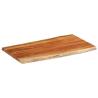 Solid Wood Acacia Live Edge Table Top - 120x60 cm | Hipo Market