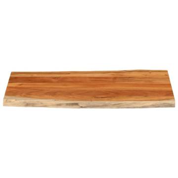 Solid Wood Acacia Live Edge Table Top - 120x60 cm | Hipo Market