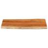 Solid Wood Acacia Live Edge Table Top - 120x60 cm | Hipo Market